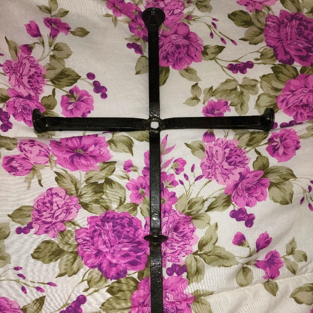 Handmade railroad tie cross